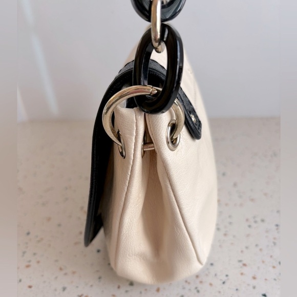 Kate Spade Leather Shoulder Handbag Cream &‎ Black - Picture 13 of 14